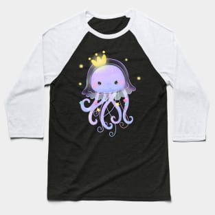 jellyfish crown cartoon Baseball T-Shirt